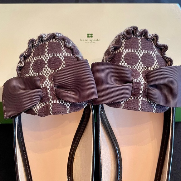 Kate Spade logo print and bow loafers - Picture 5 of 5